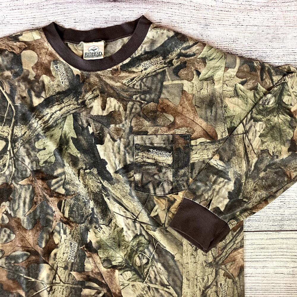 Vintage 1990s Redhead Realtree Camouflage Long Sleeve Shirt